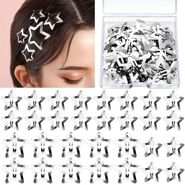 YGDZ Star Hair Clips and Barrettes Set
