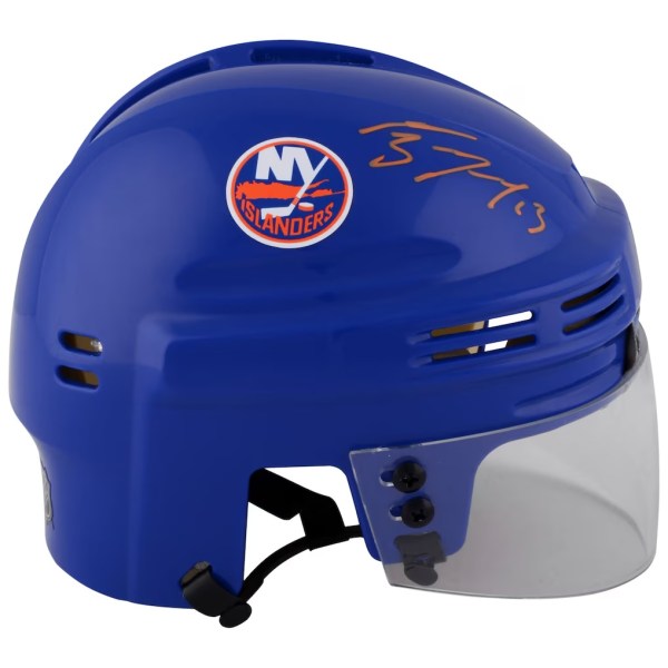 Mathew Barzal New York Islanders Fanatics Autographed Blue Mini Helmet