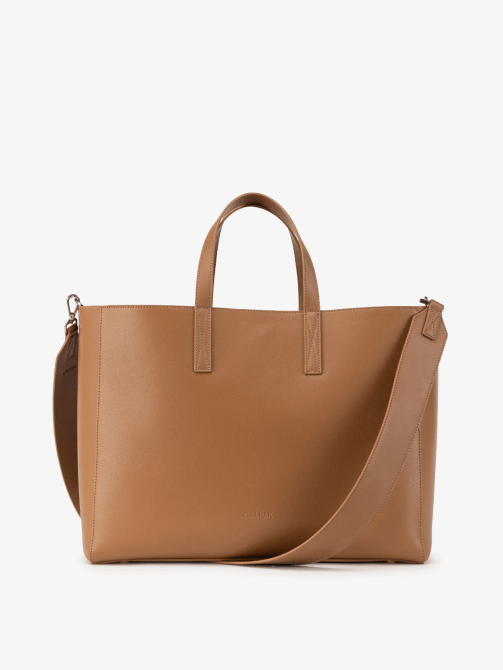 CALPAK Haven 16" Laptop Tote Bag in Toffee