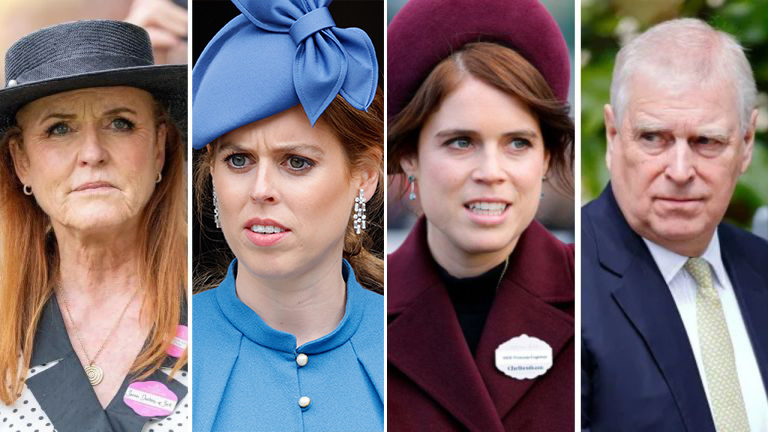 Fergie, Beatrice, Eugenie, Andrew