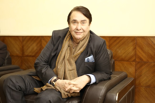 NEW DELHI, INDIA - JANUARY 14: Bollywood actor Randhir Kapoor during an interview with Hindustan Times, at Sirifort Auditorium, on January 14, 2019 in New Delhi, India, India.