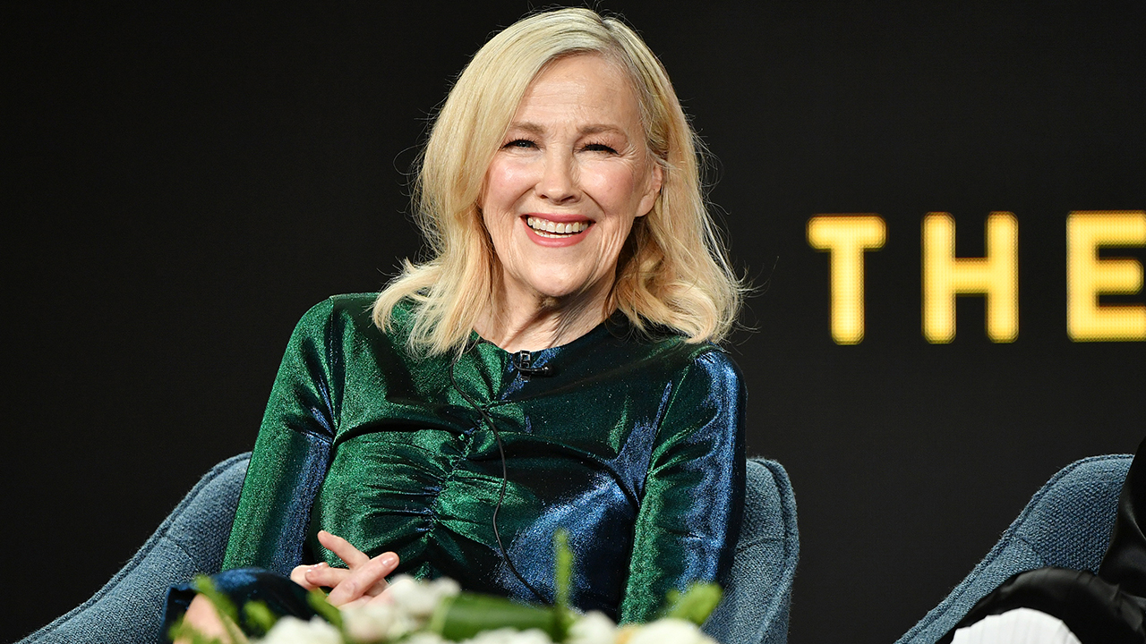 PASADENA, CALIFORNIA - JANUARY 13: Catherine O'Hara of "Schitt's Creek" speaks during the Pop TV segment of the 2020 Winter TCA Press Tour at The Langham Huntington, Pasadena on January 13, 2020 in Pasadena, California.