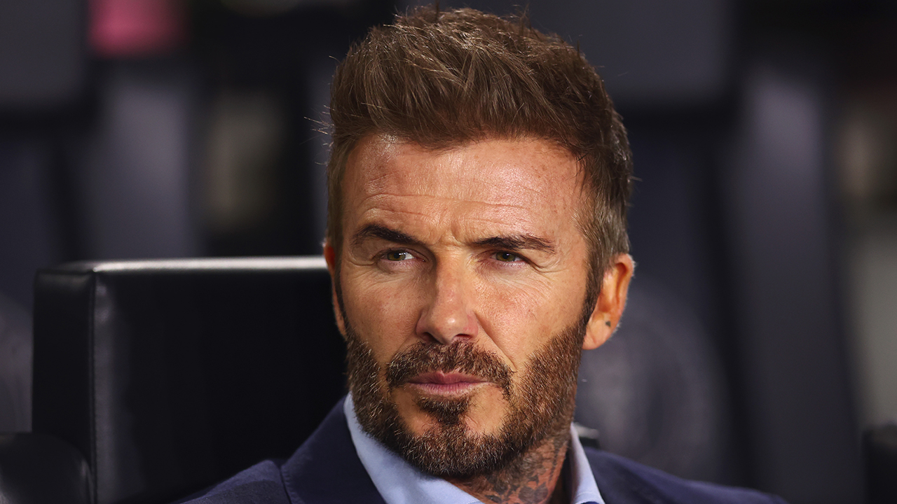 FORT LAUDERDALE, FLORIDA - APRIL 09: David Beckham, co-owner of Inter Miami CF, looks on prior to the CONCACAF Champions Cup 2025 Quarter-final second leg match between Inter Miami CF and Los Angeles Football Club at Chase Stadium on April 09, 2025 in Fort Lauderdale, Florida.