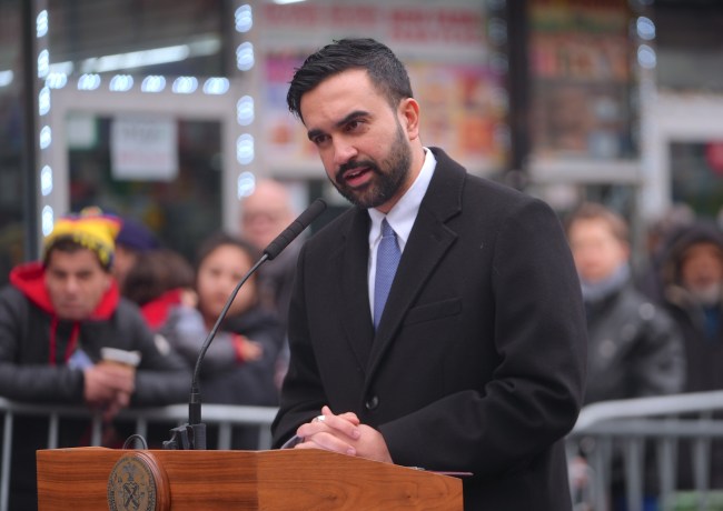 NEW YORK, UNITED STATES - JANUARY 7: Mayor of New York City, Zohran Mamdani, appoints Christine Clarke as the chair and commissioner of the City Commission of Human Rights with a press briefing in Jackson Heights, Queens, New York City, United States on January 7, 2026