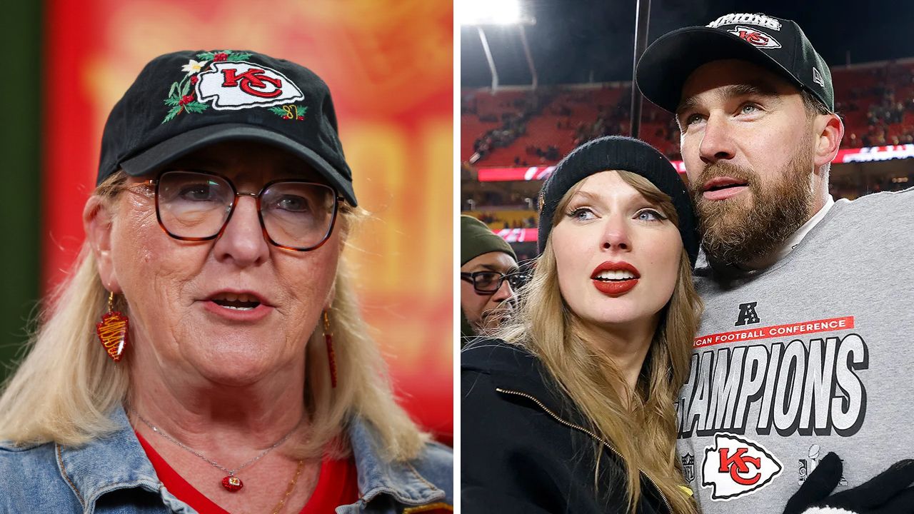 Donna Kelce, Taylor Swift and Travis Kelce