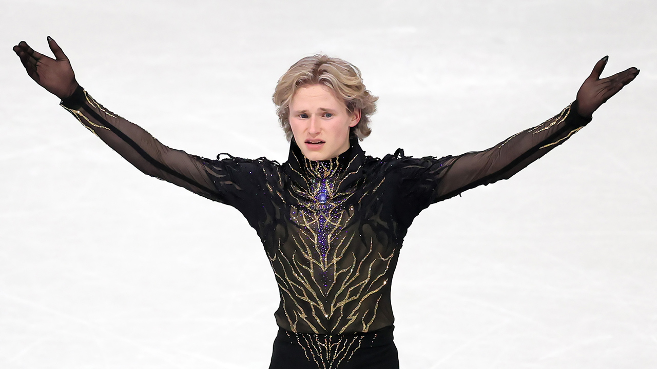 MILAN, ITALY - FEBRUARY 13: Ilia Malinin of Team United States competes in the Men Single Skating on day seven of the Milano Cortina 2026 Winter Olympic games at Milano Ice Skating Arena on February 13, 2026 in Milan, Italy.