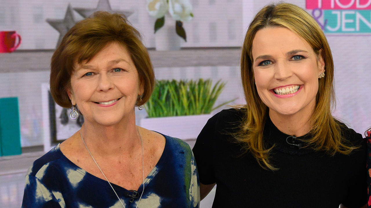 TODAY -- Pictured: Savannah Guthrie and mom Nancy, Jenna Bush Hager on Wednesday, April 17, 2019