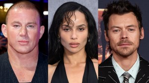 Channing Tatum, Zoë Kravitz, and Harry Styles.