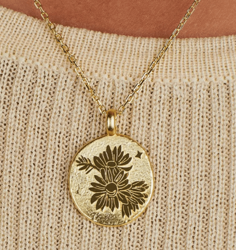 Little Sky birth flower necklace
