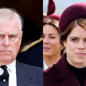 LONDON, UNITED KINGDOM - SEPTEMBER 16: (EMBARGOED FOR PUBLICATION IN UK NEWSPAPERS UNTIL 24 HOURS AFTER CREATE DATE AND TIME) Prince Andrew, Duke of York attends Katharine, Duchess of Kent's Requiem Mass service at Westminster Cathedral on September 16, 2025 in London, England; CHELTENHAM, UNITED KINGDOM - MARCH 12: (EMBARGOED FOR PUBLICATION IN UK NEWSPAPERS UNTIL 24 HOURS AFTER CREATE DATE AND TIME) Princess Eugenie attends day 2 'Style Wednesday' of the Cheltenham Festival at Cheltenham Racecourse on March 12, 2025 in London, England.