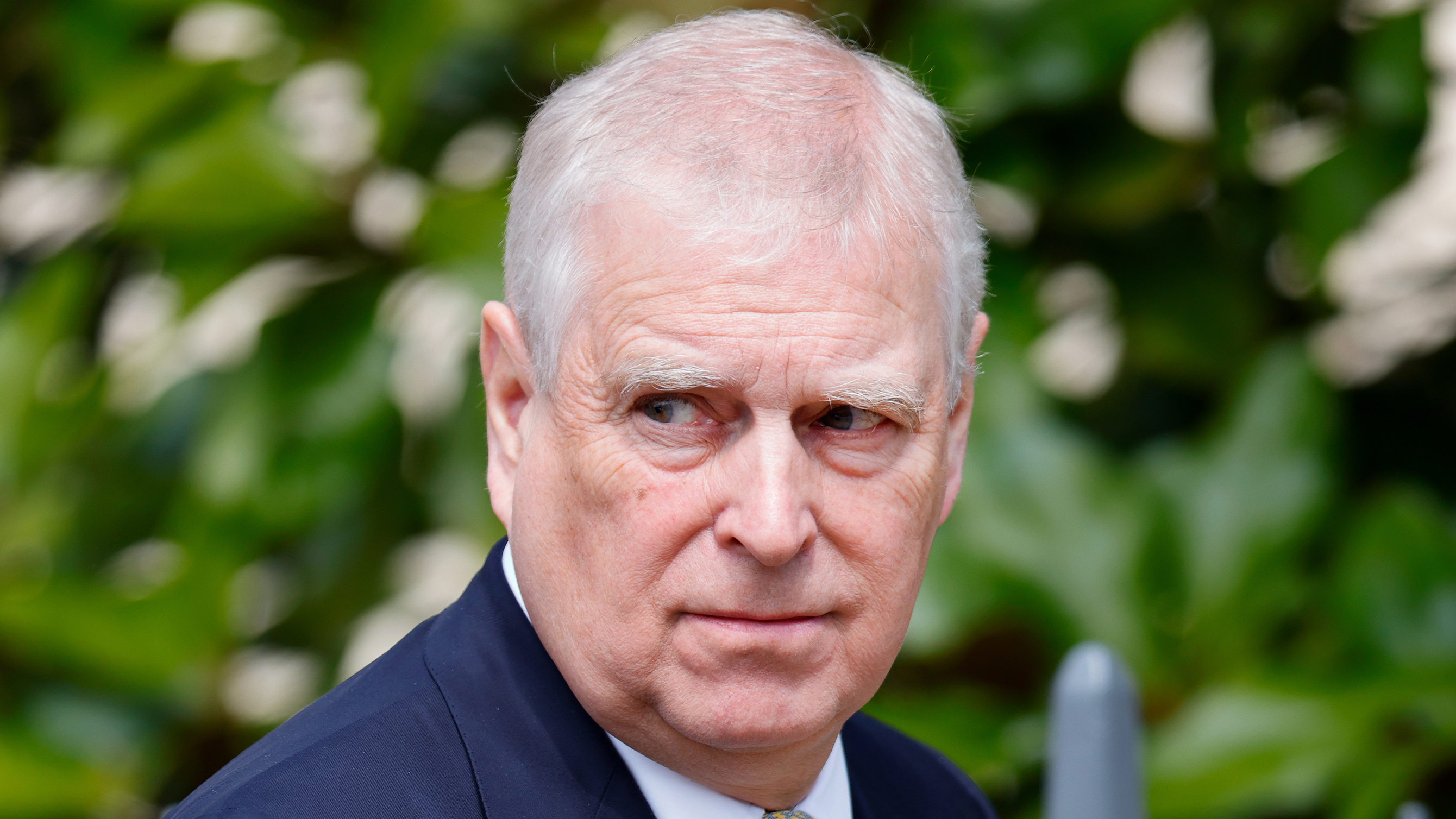 Prince Andrew, Duke of York attends the traditional Easter Sunday Mattins Service at St George's Chapel, Windsor Castle on April 20, 2025 in Windsor, England.