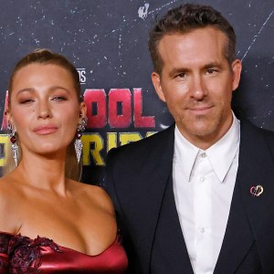 Blake Lively and Ryan Reynolds attend the world premiere of 'Deadpool & Wolverine' at Lincoln Center on July 22, 2024 in New York City.
