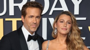 NEW YORK, NEW YORK - FEBRUARY 16:  (L-R) Ryan Reynolds and Blake Lively attend SNL50: The Anniversary Special on February 16, 2025 in New York City.