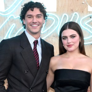 Belmont Cameli and Ella Bright attend the 'Off Campus' Premiere and After-Party on April 29, 2026 in Los Angeles.