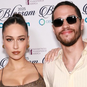 NEW YORK, NEW YORK - MAY 15: (L-R) Elsie Hewitt and Pete Davidson attend the 13th Annual Blossom Ball at The Pierre Hotel on May 15, 2025 in New York City.