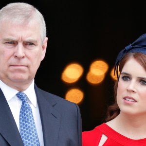 Prince Andrew and Princess Eugenie attend a national service of thanksgiving to mark Queen Elizabeth II's 90th birthday at St Paul's Cathedral on June 10, 2016 in London, England.