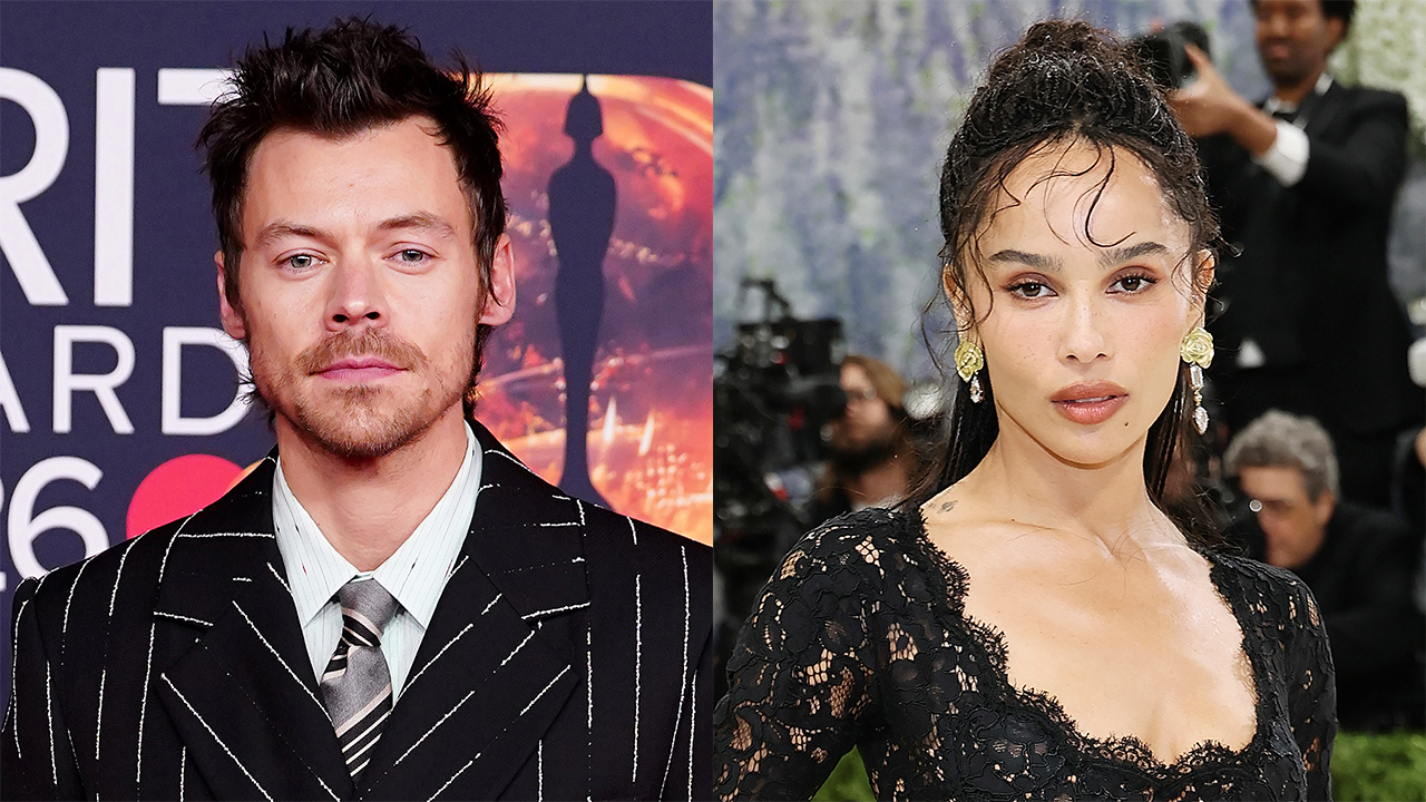 Harry Styles attends The BRIT Awards 2026 at Co-op Live on Feb. 28, 2026 in Manchester, England; Zoë Kravitz attends the 2026 Met Gala celebrating "Costume Art" at the Metropolitan Museum of Art on May 04, 2026 in New York City.