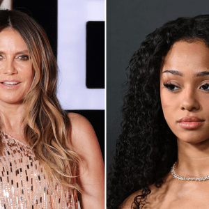 Left: CANNES, FRANCE - MAY 13: Heidi Klum attends Jane & Gong Li dinner celebration during the 79th Cannes Film Festival on May 13, 2026 in Cannes, France. (Photo by Arnold Jerocki/Getty Images for L'Oréal Paris). Right: LOS ANGELES, CALIFORNIA - FEBRUARY 01: Member of the US girl group KATSEYE Manon Bannerman attends Universal Music Group's GRAMMY after party at Nya Studios on February 01, 2026 in Los Angeles, California. (Photo by Michael Tullberg/Getty Images).