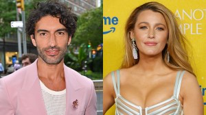 Justin Baldoni arrives to the 'It Ends With Us' premiere at AMC Lincoln Square Theater on Aug. 06, 2024 in New York City; Blake Lively attends the New York screening of 'Another Simple Favor' at Jazz at Lincoln Center on April 27, 2025 in New York City.