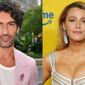 Justin Baldoni arrives to the 'It Ends With Us' premiere at AMC Lincoln Square Theater on Aug. 06, 2024 in New York City; Blake Lively attends the New York screening of 'Another Simple Favor' at Jazz at Lincoln Center on April 27, 2025 in New York City.