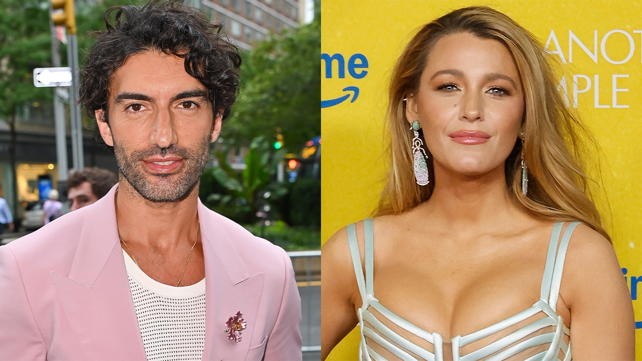 Justin Baldoni arrives to the 'It Ends With Us' premiere at AMC Lincoln Square Theater on Aug. 06, 2024 in New York City; Blake Lively attends the New York screening of 'Another Simple Favor' at Jazz at Lincoln Center on April 27, 2025 in New York City.