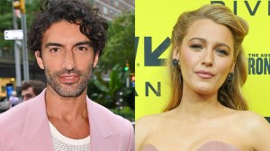 NEW YORK, NEW YORK - AUGUST 06: Justin Baldoni arrives to the "It Ends With Us" premiere at AMC Lincoln Square Theater on August 06, 2024 in New York City; AUSTIN, TEXAS - MARCH 07: Blake Lively attends the world premiere of "Another Simple Favor" during the 2025 SXSW Conference and Festival at at The Paramount Theatre on March 07, 2025 in Austin, Texas.
