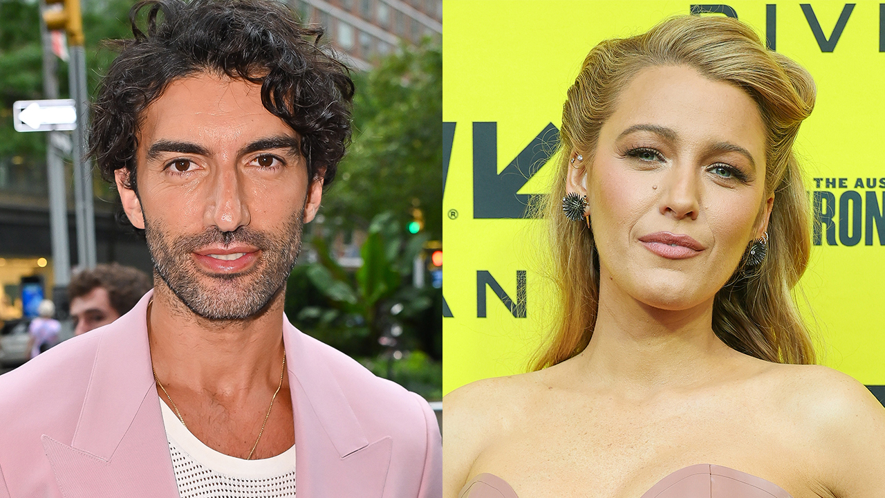NEW YORK, NEW YORK - AUGUST 06: Justin Baldoni arrives to the "It Ends With Us" premiere at AMC Lincoln Square Theater on August 06, 2024 in New York City; AUSTIN, TEXAS - MARCH 07: Blake Lively attends the world premiere of "Another Simple Favor" during the 2025 SXSW Conference and Festival at at The Paramount Theatre on March 07, 2025 in Austin, Texas.