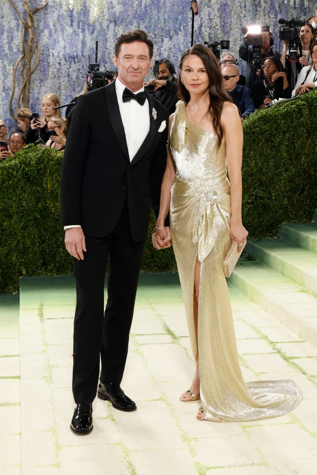 NEW YORK, NEW YORK - MAY 04: Hugh Jackman and Sutton Foster attend the 2026 Met Gala celebrating "Costume Art" at Metropolitan Museum of Art on May 04, 2026 in New York City.