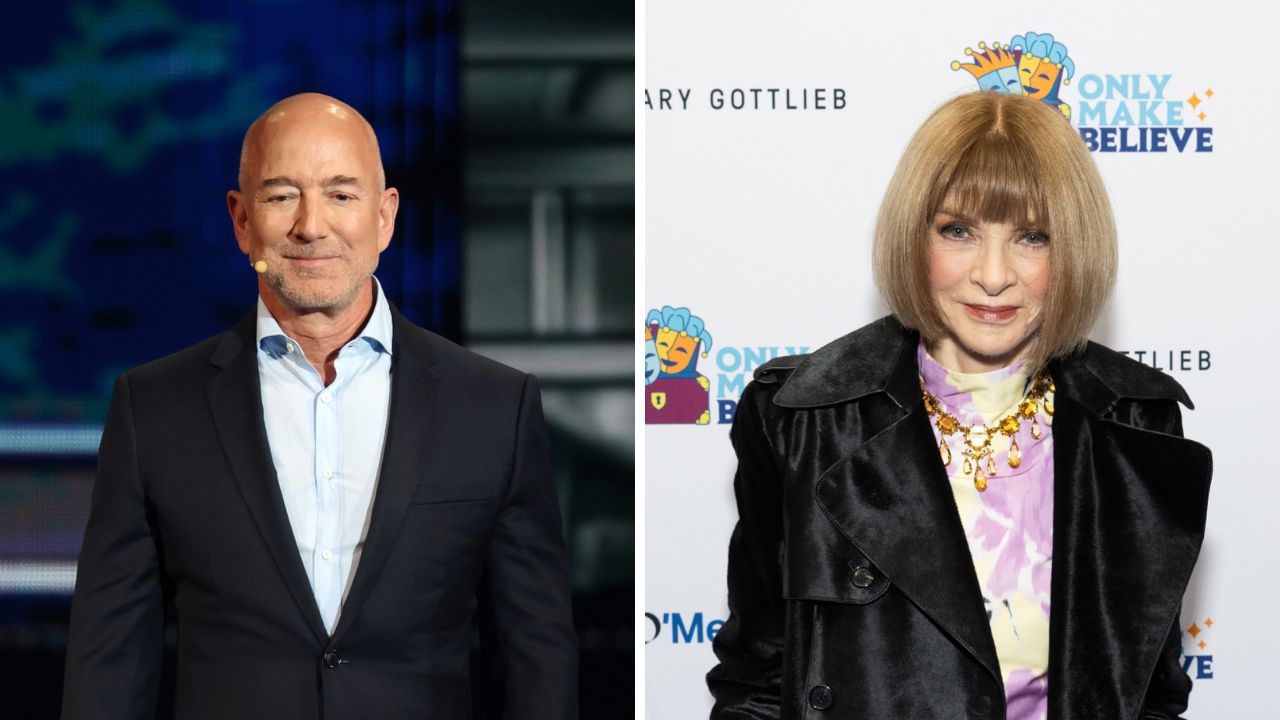 Jeff Bezos and Anna Wintour