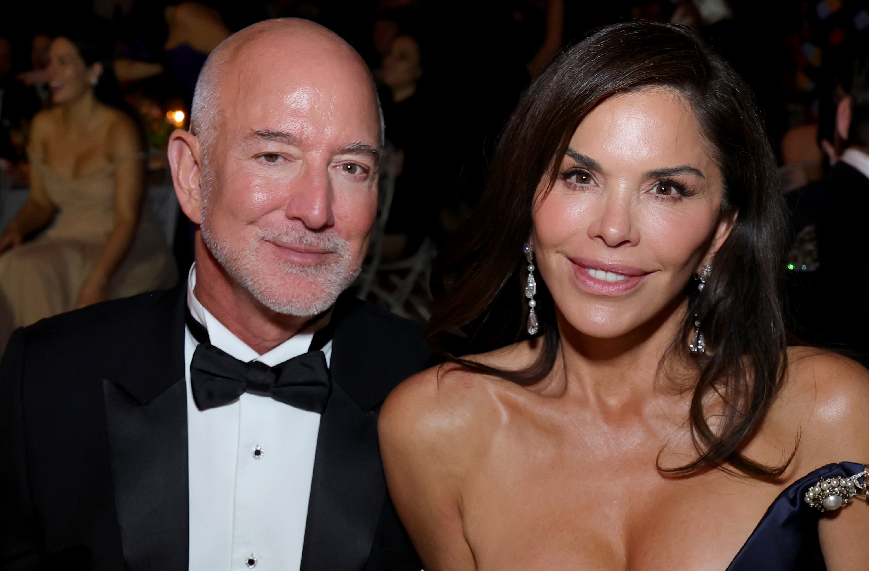 Jeff Bezos and Lauren Sánchez Bezos attend the 2026 Met Gala celebrating "Costume Art" at the Metropolitan Museum of Art on May 04, 2026 in New York City.