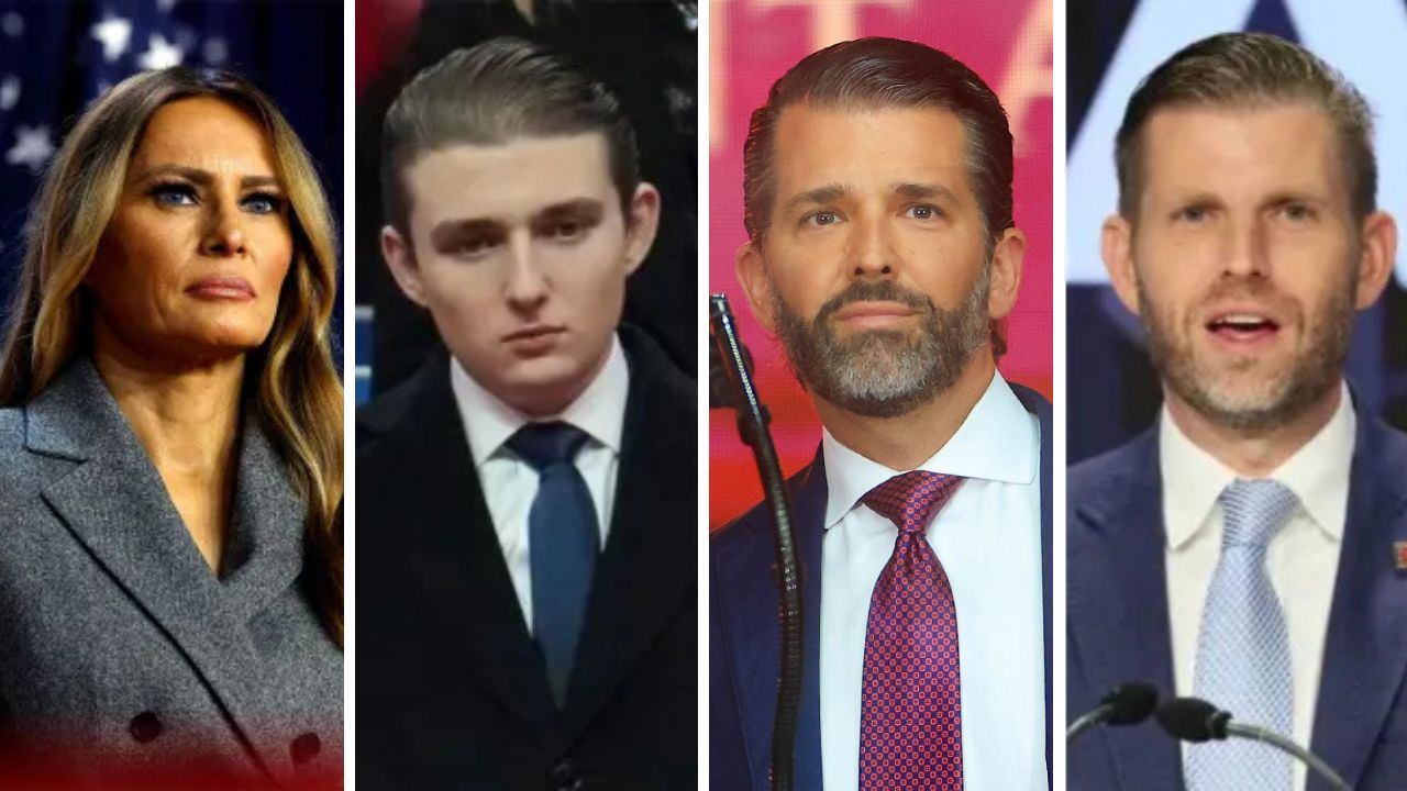 Melania Trump, Barron Trump, Don Jr. Eric Trump