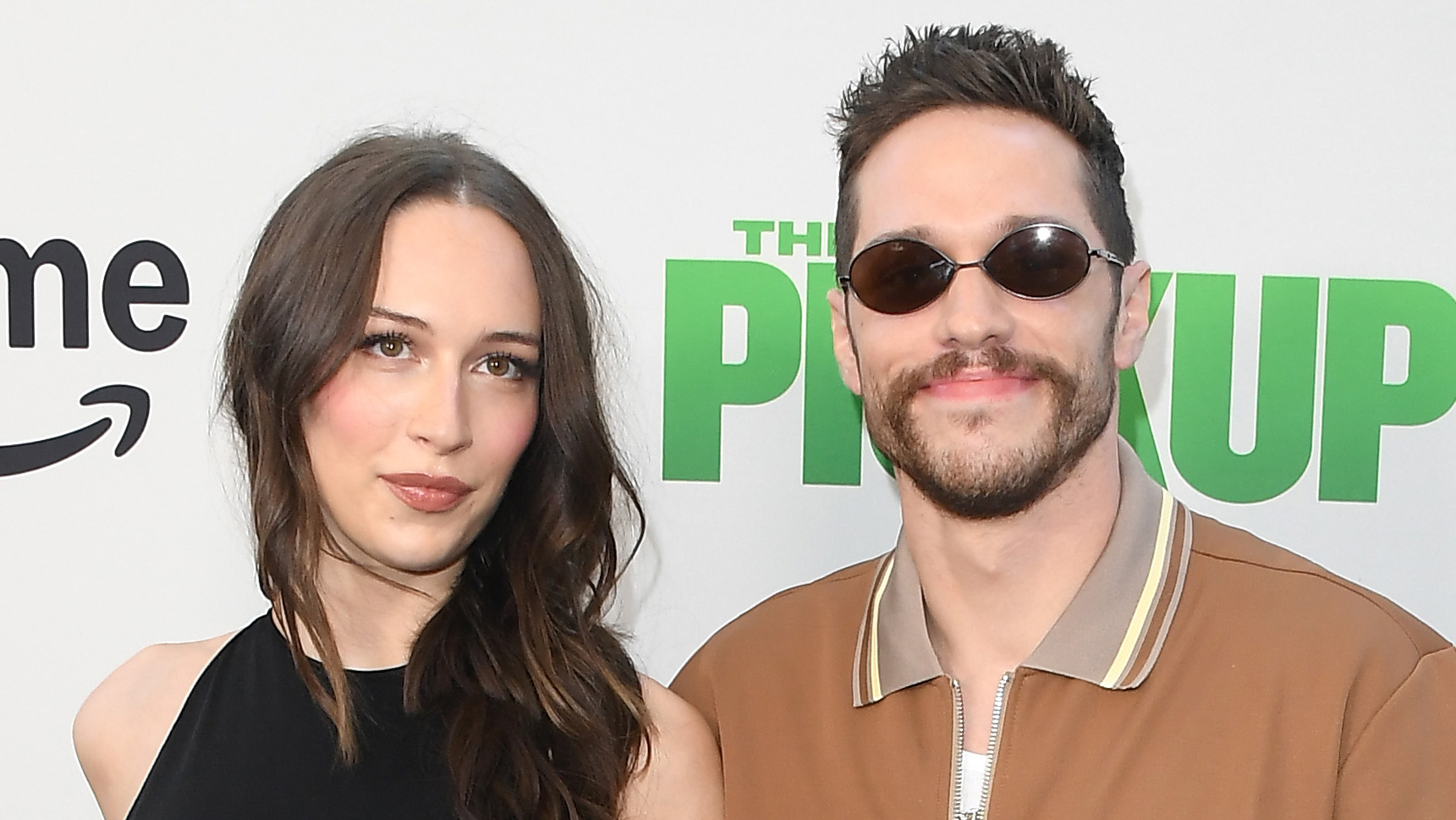 LOS ANGELES, CALIFORNIA - JULY 27: Elsie Hewitt and Pete Davidson arrives at the at Regal LA Live on July 27, 2025 in Los Angeles, California.