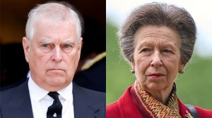 LONDON, UNITED KINGDOM - SEPTEMBER 16: Prince Andrew, Duke of York attends Katharine, Duchess of Kent's Requiem Mass service at Westminster Cathedral on September 16, 2025 in London, England; LONDON, ENGLAND - MAY 06: Princess Anne, Princess Royal during the 41 Gun Royal Salute to mark third anniversary King Charles III's Coronation at Hyde Park on May 06, 2026 in London, England.