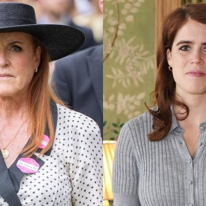 Sarah Ferguson attends day four of Royal Ascot at Ascot Racecourse on June 20, 2025 in Ascot, England; Princess Eugenie of York attends a reception and panel discussion on the fashion industry's commitment to sustainability at the American Ambassador's Residence on April 11, 2024 in London, England.