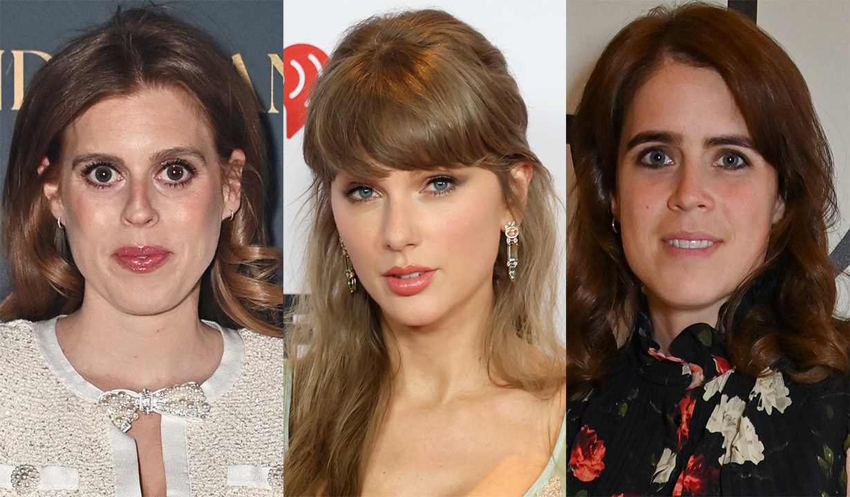 Princess Beatrice of York attends prematurity research charity Borne's Wonderland Gala with newly announced patron Princess Beatrice of York at The V&A on March 6, 2025 in London; Taylor Swift attends the 2026 iHeartRadio Music Awards at Dolby Theatre on March 26, 2026 in Los Angeles; Princess Eugenie of York attends the Fashion Trust Arabia London dinner in celebration of the FTA 2023 winners, at Claridges Hotel on June 17, 2024 in London.