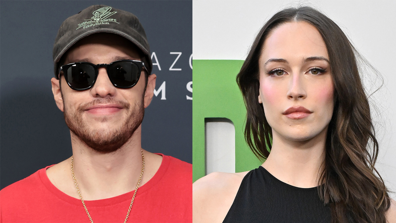 LAS VEGAS, NEVADA - APRIL 15: Pete Davidson from "How to Rob a Bank" at the Amazon MGM Studios' CinemaCon 2026 Presentation at The Colosseum at Caesars Palace on April 15, 2026 in Las Vegas, Nevada; LOS ANGELES, CALIFORNIA - JULY 27: Elsie Hewitt attends the World Premiere of Amazon MGM Studios' "The Pickup" at Regal LA Live on July 27, 2025 in Los Angeles, California.