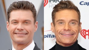 Ryan Seacrest attends the 88th Annual Academy Awards at Hollywood & Highland Center on Feb. 28, 2016, in Hollywood; Ryan Seacrest attends iHeartRadio 102.7 KIIS FM's Jingle Ball 2025 at Intuit Dome on Dec. 05, 2025, in Los Angeles.
