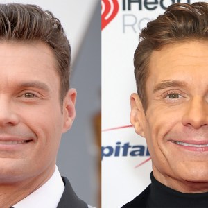 Ryan Seacrest attends the 88th Annual Academy Awards at Hollywood & Highland Center on Feb. 28, 2016, in Hollywood; Ryan Seacrest attends iHeartRadio 102.7 KIIS FM's Jingle Ball 2025 at Intuit Dome on Dec. 05, 2025, in Los Angeles.