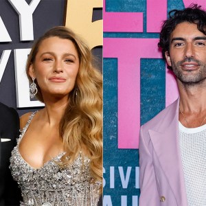 Ryan Reynolds and Blake Lively attend SNL50: The Anniversary Special on February 16, 2025 at 30 Rockefeller Center in New York City; Justin Baldoni attends the 'It Ends With Us' New York Premiere at AMC Lincoln Square Theater on August 06, 2024 in New York City.