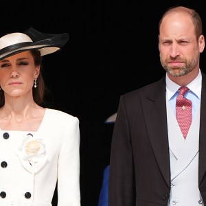 LONDON, ENGLAND - MAY 8: (Left to right) Sophie, Duchess of Edinburgh, Catherine, Princess of Wales, Prince William, Prince of Wales and Prince Edward, Duke of Edinburgh, during a Royal Garden Party at Buckingham Palace on May 8, 2026 in London, England.